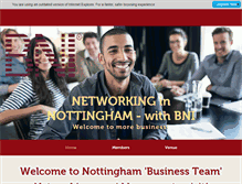 Tablet Screenshot of nottingham-bni.co.uk